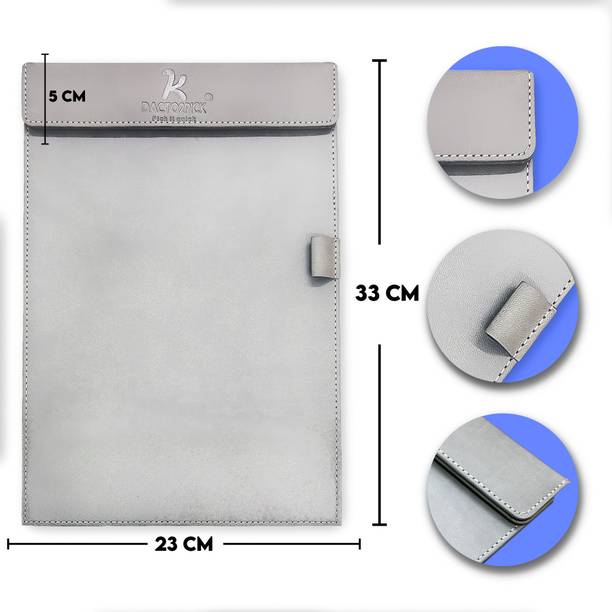 Dacto2pick PU Leather Clipboard Magnetic Writing Pad Keeps your Notes Organized Accessible