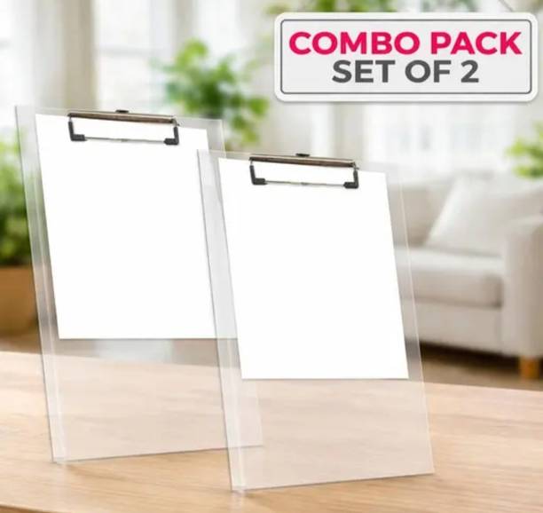 DEEPIKA Transparent Examination clipboard for students/kids