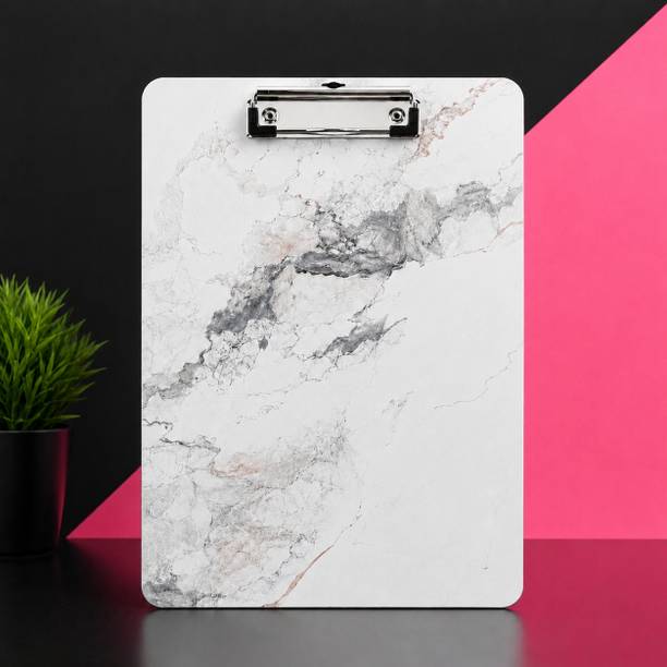 Arqon Marble Finish A4 Writing Clipboard with Strong Metal Clip