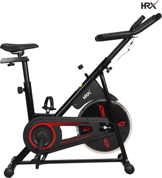 HRX Spin Exercise Bike with 6.5Kg Flywheel,Fitness Cycle for Home Workout Spinner Exercise Bike