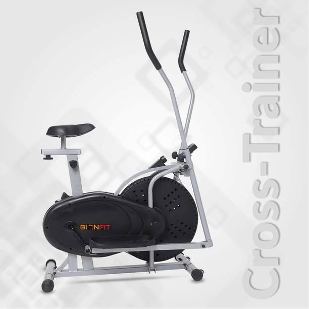 BIONFIT Fit Fusion Elliptical Cross Trainer Home Gym Standing Exercise Adjustable Handle Dual-Action Stationary Exercise Bike