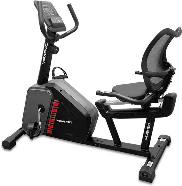 Maxpro MP6060 Home Use Recumbent Exercise Bike with 7kg Fly Wheel,120kgs MaxUser Weight Recumbent Stationary Exercise Bike
