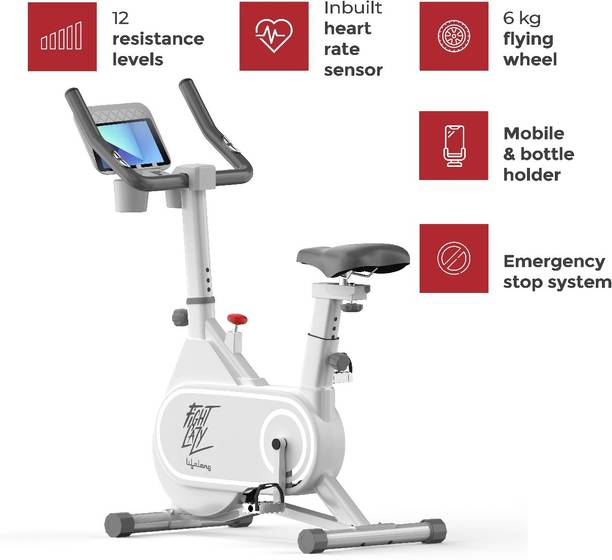 Lifelong LLSBB49 Fit Pro Spin Fitness Upright Stationary Exercise Bike