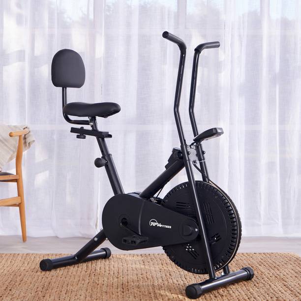 RPM Fitness by Cultsport RPM1001 Airbike with Back Seat & 100 Kg Max Weight Support For Home Gym Workout Upright Stationary Exercise Bike