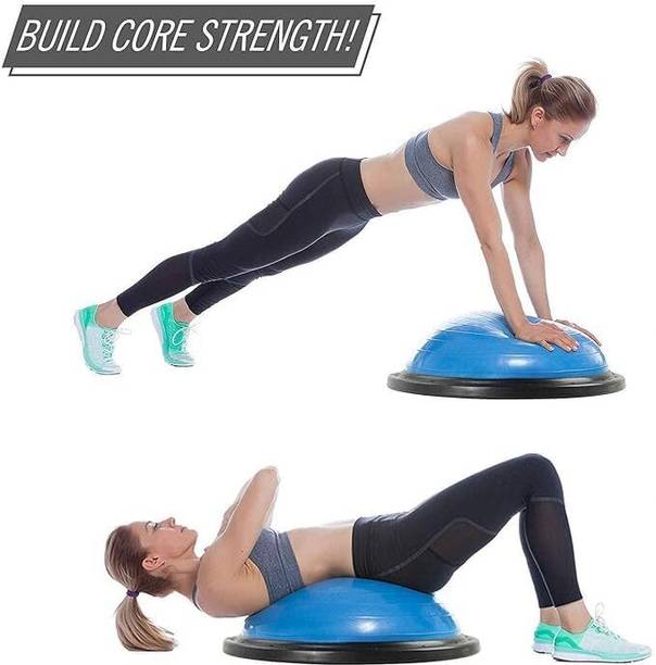POWEREST Physiostore Bosu Ball Gym Ball Dual-Action Stationary Exercise Bike