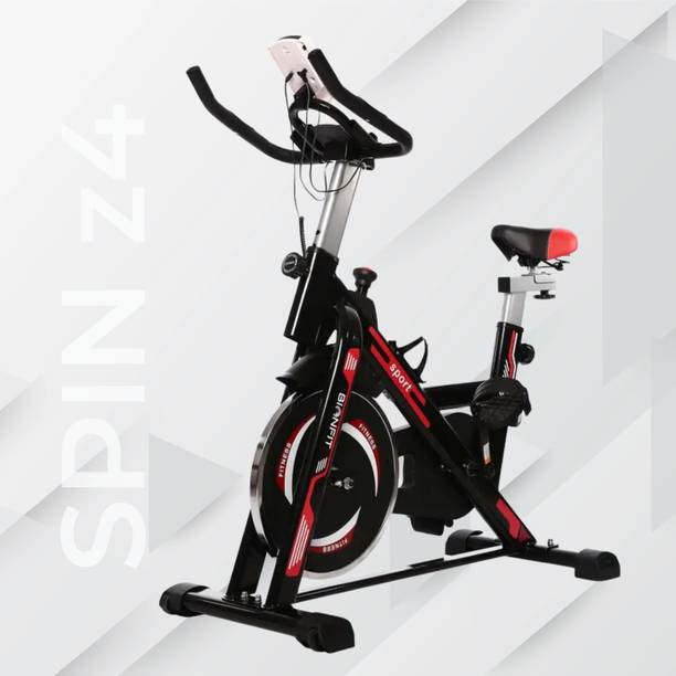 BIONFIT Spin z4 Cardio Gym Cycle for Home Fitness, Friction Resistance, 8 Kg Flywheel Spinner Exercise Bike