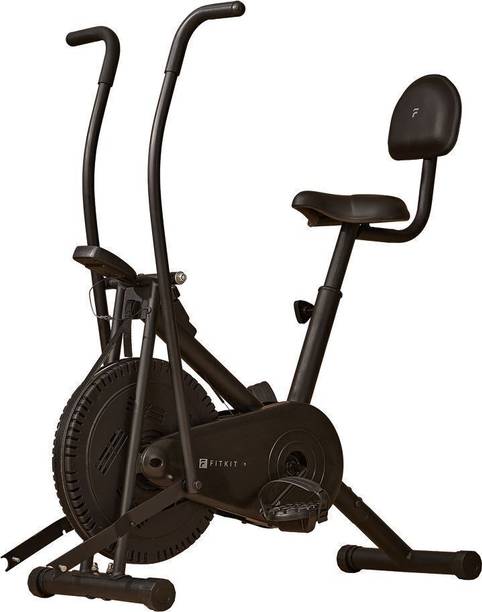 FITKIT 2-in-1 Air Bike Moving & Static Exercise Cycle Max user 120kg Home Use Exercise Dual-Action Stationary Exercise Bike