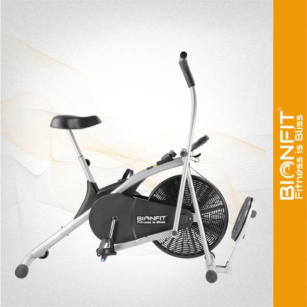 बियोनफिट Pro Air Bike Exercise Cycle For Home Gym, Curved Moving Gym Cycle with Twister डुअल-एक्शन स्टेशनरी एक्सरसाइज बाइक