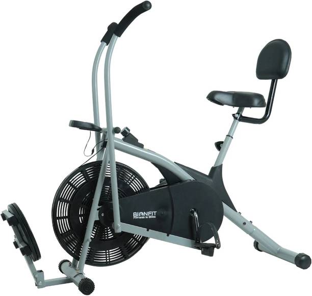 BIONFIT Air Cycle For Home Gym Curved Moving with Twister & Back Support Dual-Action Stationary Exercise Bike