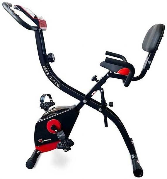 पावरमैक्स फिटनेस BX-110SX Exercise Bike फोल्डिंग बाइक एक्सरसाइज बाइक