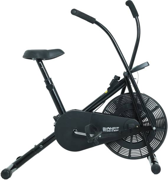 BIONFIT | Air Bike Exercise Cycle Moving Handle | Dual Action Dual-Action Stationary Exercise Bike