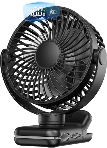 Verilux USB Desk Clip Fan Rechargeable Four Speed Quiet Mini Airflow Baby USB Desk Fan Flexible Clip Four Speed Cordless Quiet Fan Rechargeable Fan