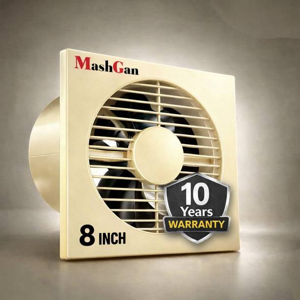 MashGan 8 Inch | Exhaust Fan | Dust Protection | 100% Copper Motor | 203 mm Exhaust Fan