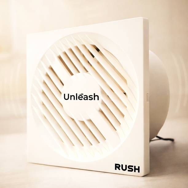 unleash Rush 8 inch BLDC | Rust Proof | Kitchen Use | Bathroom Use 200 mm Exhaust Fan
