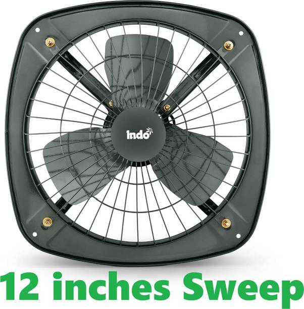 Indo 12 Inch High Speed Exhaust Fan | Powerful Copper Motor | 2 years warranty | 300 mm Exhaust Fan
