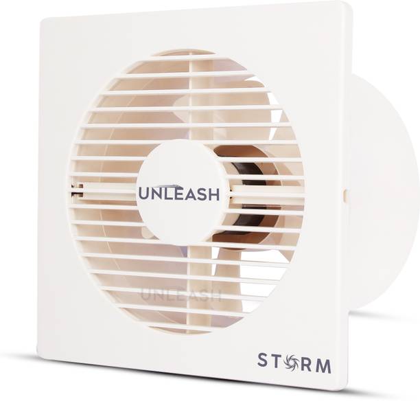 unleash Storm 8 inch (200 mm) Exhaust Fan with 100% Copper Motor For Kitchen & Bathroom 200 mm Exhaust Fan