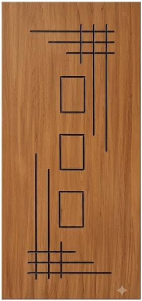 ISMAIL Modern Teak Wood Designer Main Door | 84 Inch | Wooden Entrance Door Wood Exterior Door