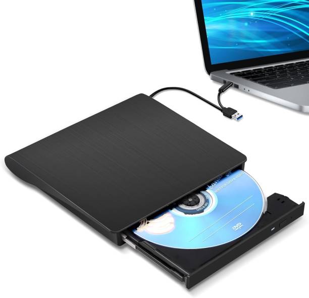 microware External DVD Drive USB 3.0 Type-C CD Burner Portable CD +/-RW Drive DVD Player External DVD Writer