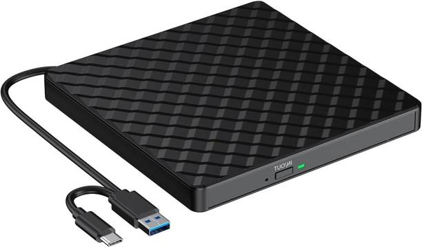 OG X NEXA WITH DEVICE External DVD Writer USB 3.0 & Type C – CD/DVD ROM +/-RW Burner for Laptop External DVD Writer