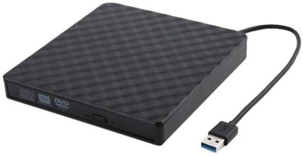 ULTRABYTES USB 2.0 Slim Portable Data Transfer External CD/DVD Drive/Writer For Laptop External DVD Writer