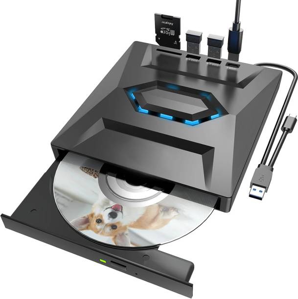 BKC USB 3.0 & Type C External CD DVD Writer RW Optical Drive CD/DVD External DVD Writer