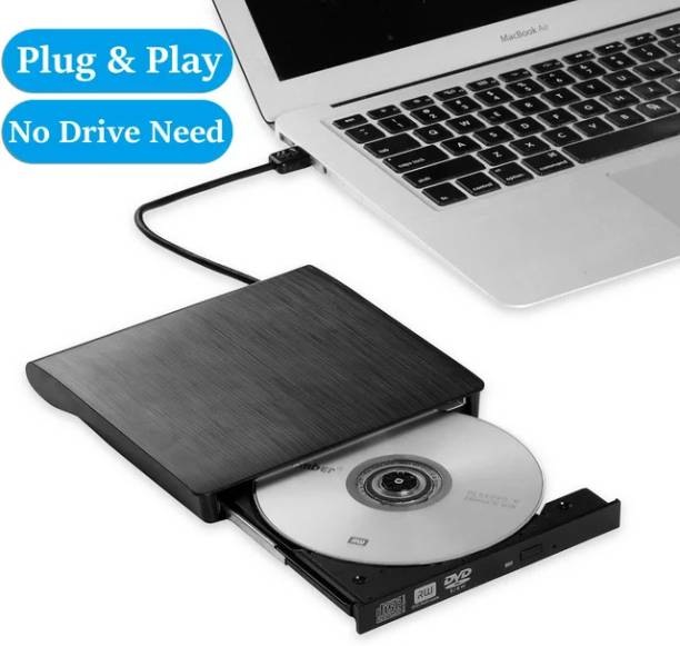microware External DVD Drive,USB 3.0 Type-C Portable CD/DVD+/-RW DVD Player fo External DVD Writer