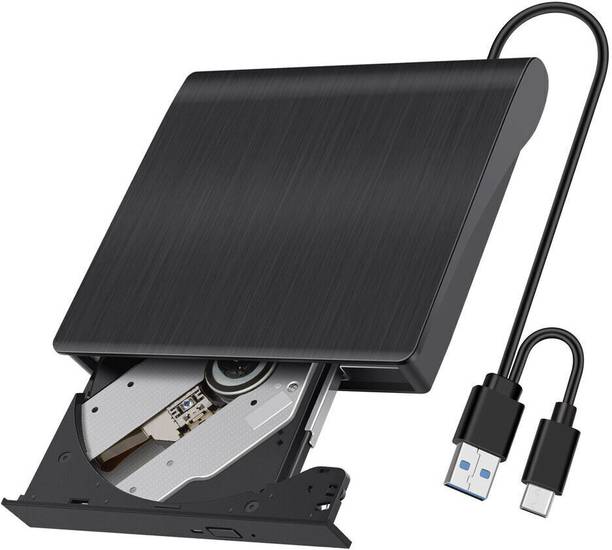 atdaraz 2 IN 1 USB 3.0 Type-C External CD DVD-RW Writer Drive Burner Reader Player PC External DVD Writer