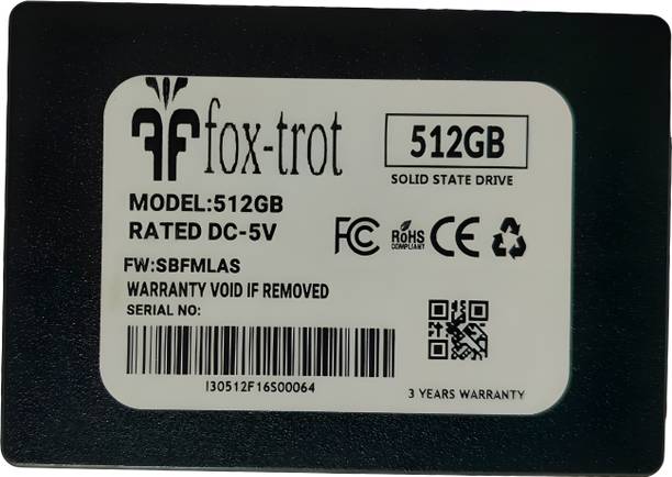 fox-trot 512 GB External Solid State Drive (SSD) with ...