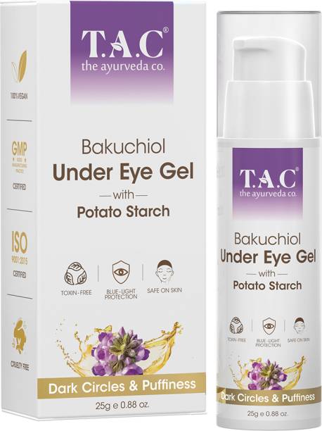 TAC - The Ayurveda Co. Bakuchiol Under Eye Gel Cream with Retinol For Dark Circles & Wrinkles