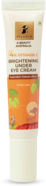Pilgrim 4% Vitamin C Brightening Under Eye Cream|Reducing Dark Circles|Lessens Puffiness