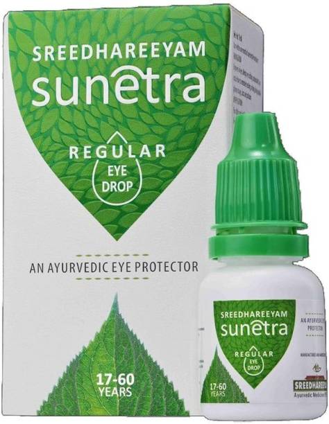 Sreedhareeyam Sunetra Regular (17-60 yrs) from Renowned Eye Hospital, Relieves Dryness Redness Itching Eye Drops