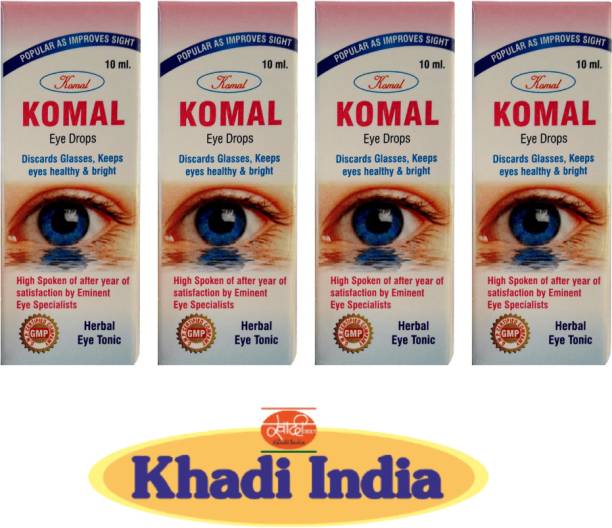 KOMAL PHARMACEUTICALS AYURVEDIC KOMAL EYE DROP(PACK OF 4 ) Eye Drops