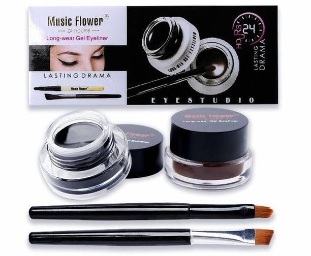 Music Flower Black Brown Eye Perfection Gel Liner 6 g