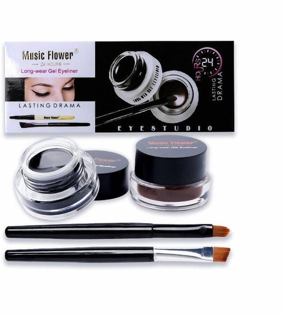 Music Flower Black Brown High Performance Gel Liner 6 g