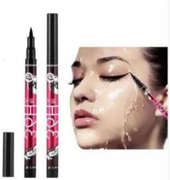 rahnay Black Eyeliner For Women and girls Set of 2 8 ml