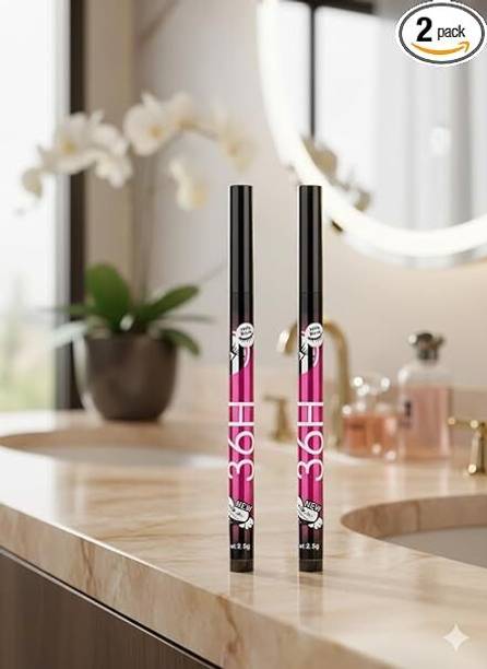 tixido 36H Black Eyeliner Sketch Pen,Waterproof, Smudge-Proof,Long Lasting Liquid Liner 2.5 g