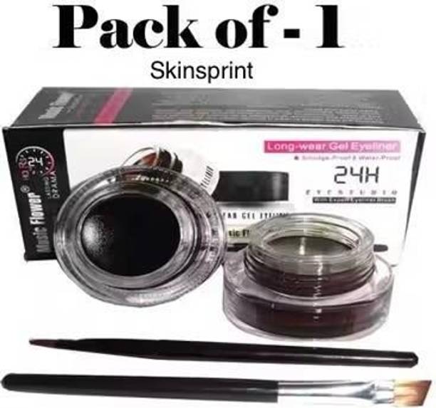 SKINSPRINT Music Flower Eye Studio 24 hours Long Wear Gel Eyeliner black and brown 3 g 3 g