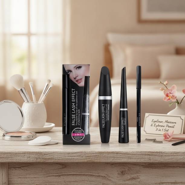 HINSHITSHU 3in1 Eyeliner Mascara With Eyebrow Pencil (pack of 2)-E95 2.5 ml