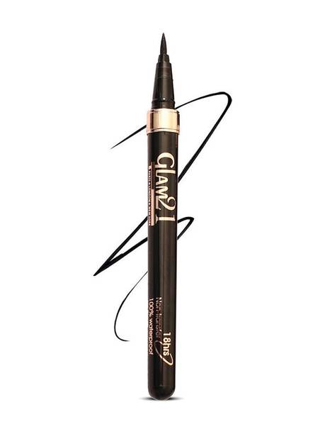 Glam21 Pen Eyeliner Long Lasting | Smudge Proof | Highly Pigmented |Artist Pen Eyeliner 0.55 ml