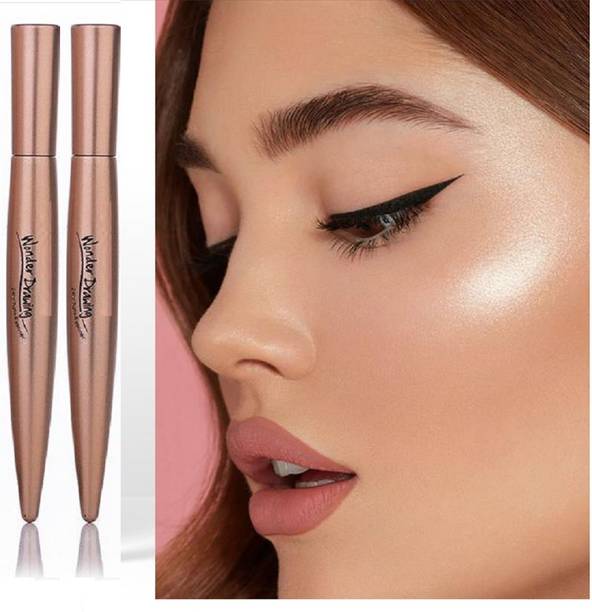Facejewel Quick Dry Waterproof Black Liquid Eyeliner Pencil Pen Eye Marker 2Pcs Eyeliner 3 g