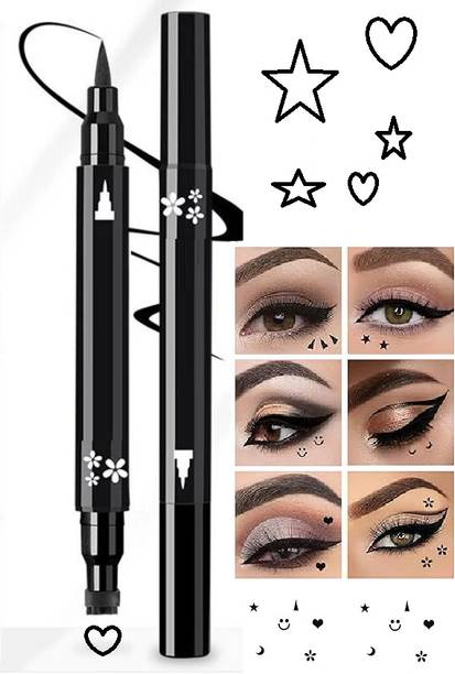 SHENYCOLORS 2 IN 1 BLACK EYELINER STAR AND SIMPLE SHAPE 10 ml