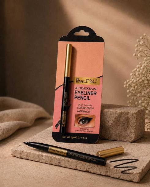 K.Y.L.Plus 24HR Kajal Eyeliner Pencil – Jet Black, Waterproof & Smudge Proof 1 g