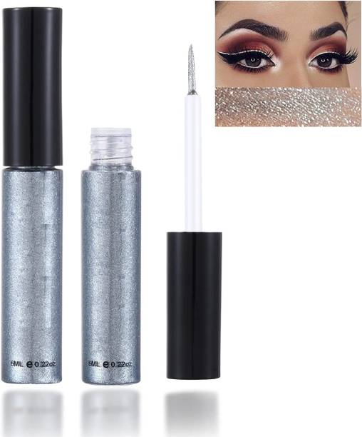 Facejewel Liquid Glitter Metallic Shimmer , Waterproof Sparkling Eyeliner - Silver 5 ml