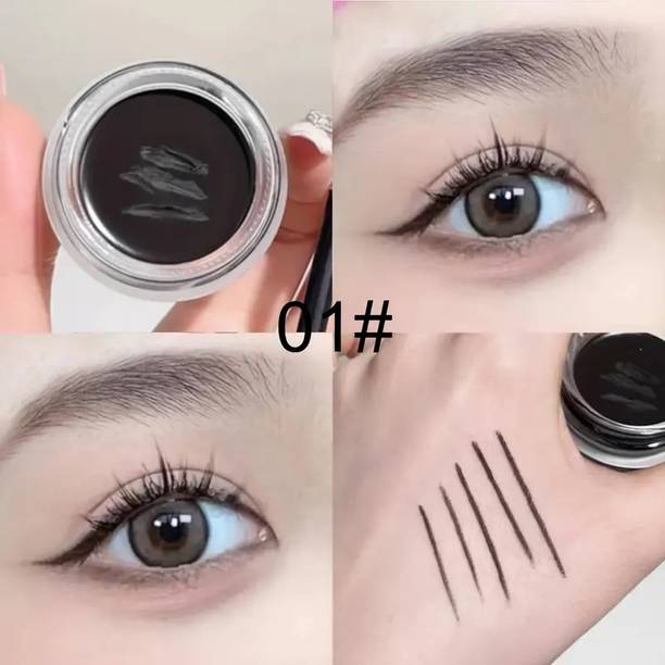 SILDUST Long Wear Gel Eyeliner Plus Kajal With Brush 5 g