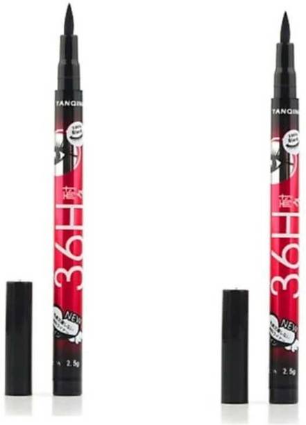 INAMORATA 36 hr stay waterproof sketch eyeliner set of 2 (2.5g Black) 2.5 g