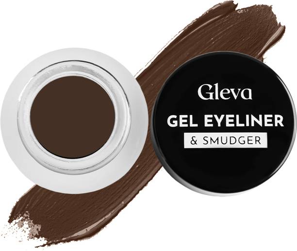 Gleva Compact Gel Waterproof Eyeliner Long Lasting Cream High Pigments Smudge-Proof 20 g