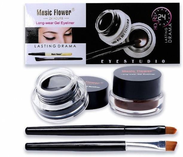 Music Flower Black Brown Easy Line Eyeliner 6 g