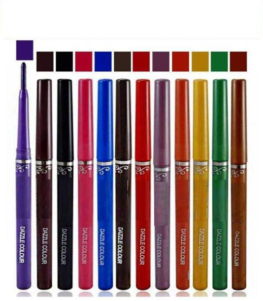 Lenon Multicolored Pencil Eyeliner (Set of 12) 10 g