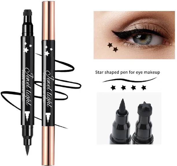 Facejewel 2in1 Magic Blossom Super Black Eyeliner & Wing Star Stamp Eyeliner 2 g