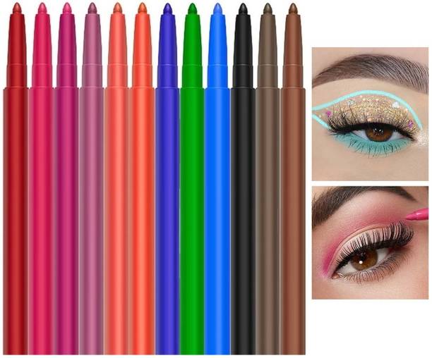 Herrlich Long Lasting Smudge Proof Eyeliner Colorful for Women Girls 12 g